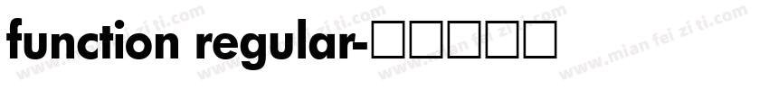 function regular字体转换